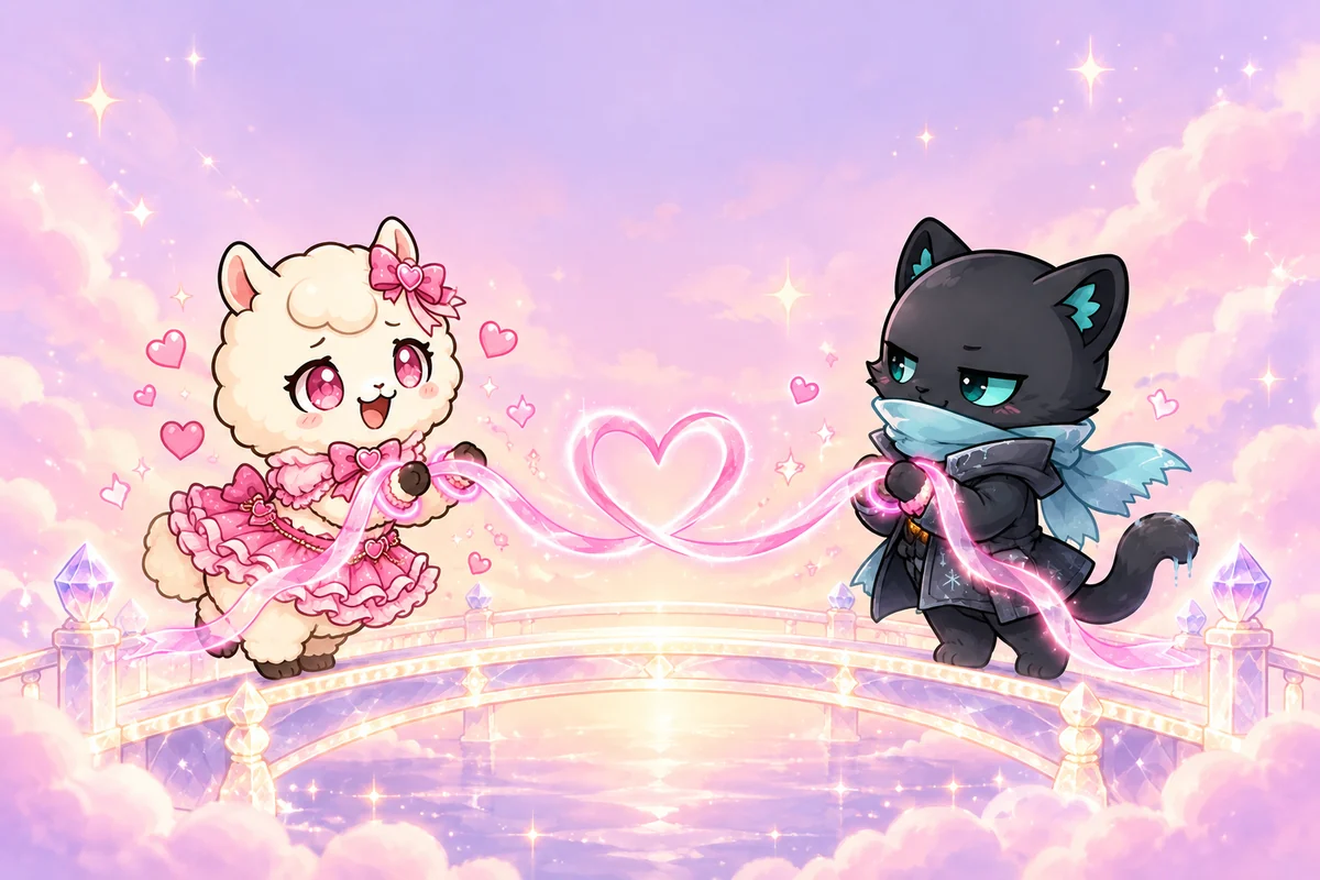ふたりの64タイプのキャラが向かい合っている