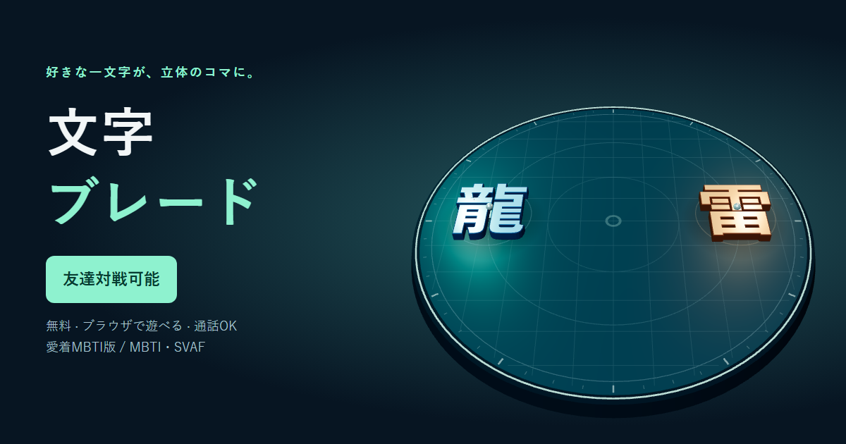 文字ブレード