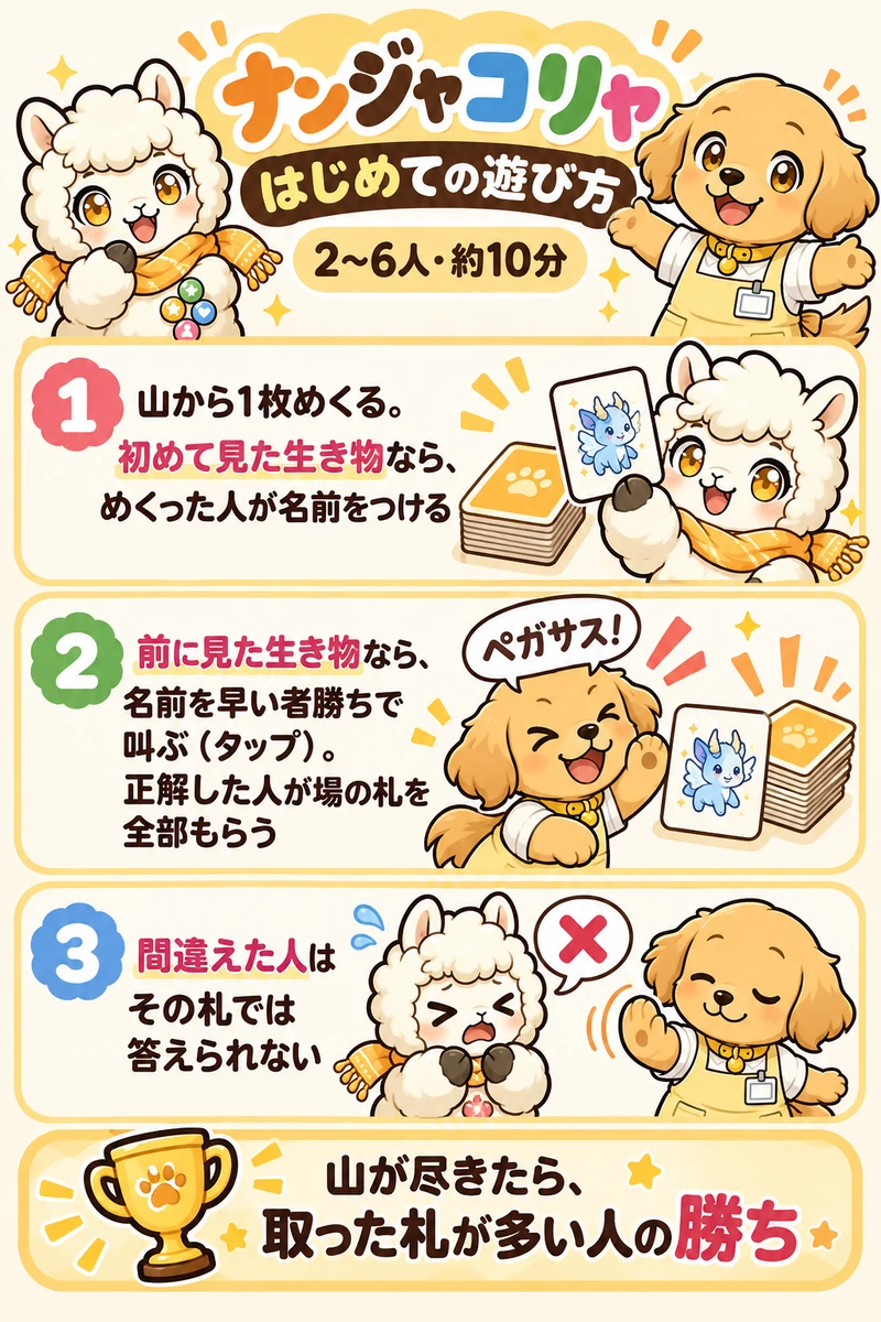 ナンジャモンジャ はじめての遊び方