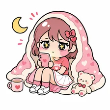深夜にTLを開き直す民のイラスト