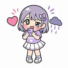 書いてすぐ消すオタクのイラスト