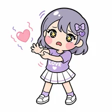推しへの熱が乱高下する民のイラスト