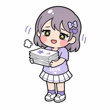同担と間合いを保つ書き手のイラスト