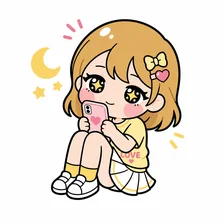 深夜にTLで独り言のイラスト