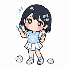 TLにときどき一言だけのイラスト