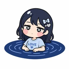 静かな深沼のイラスト
