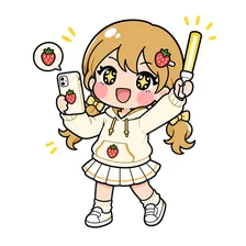 会場から実況が始まる人のイラスト