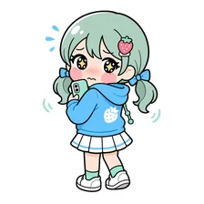 翌日には引いている人のイラスト