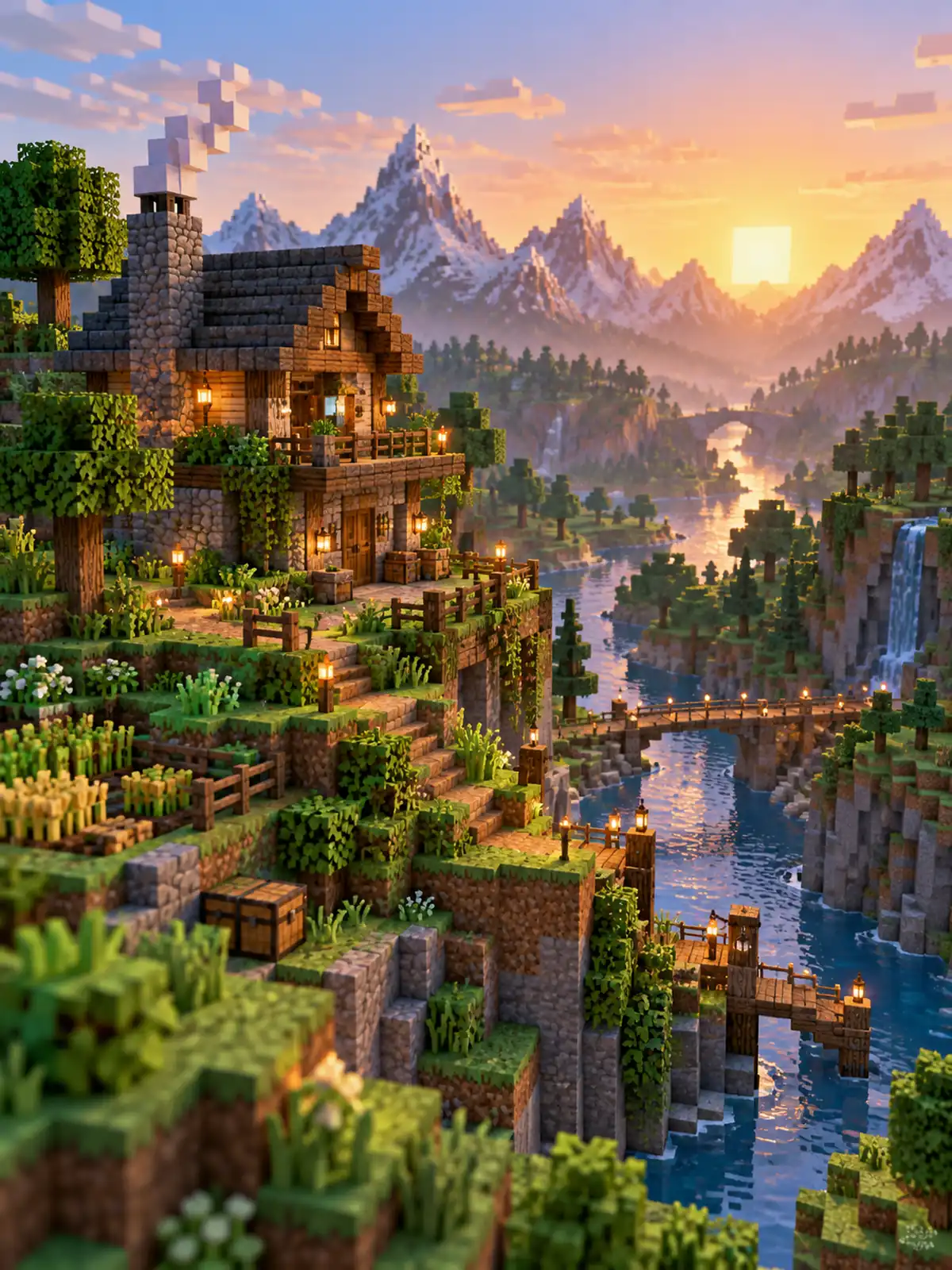 マインクラフトの世界観を表すイメージ
